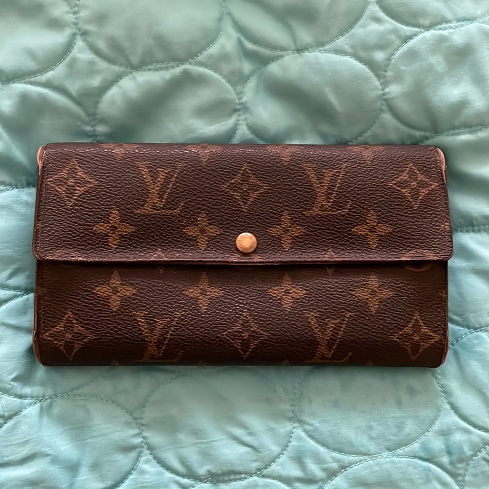 Vintage Louis Vuitton MONOGRAM SARAH long snap WALLET
